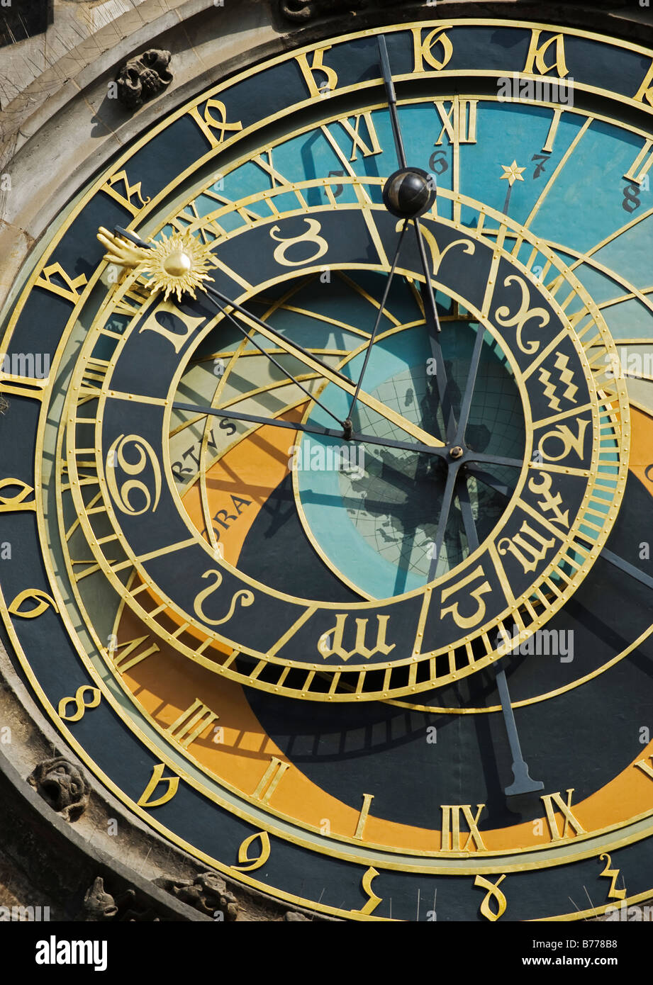 Prager Orloj Stockfoto