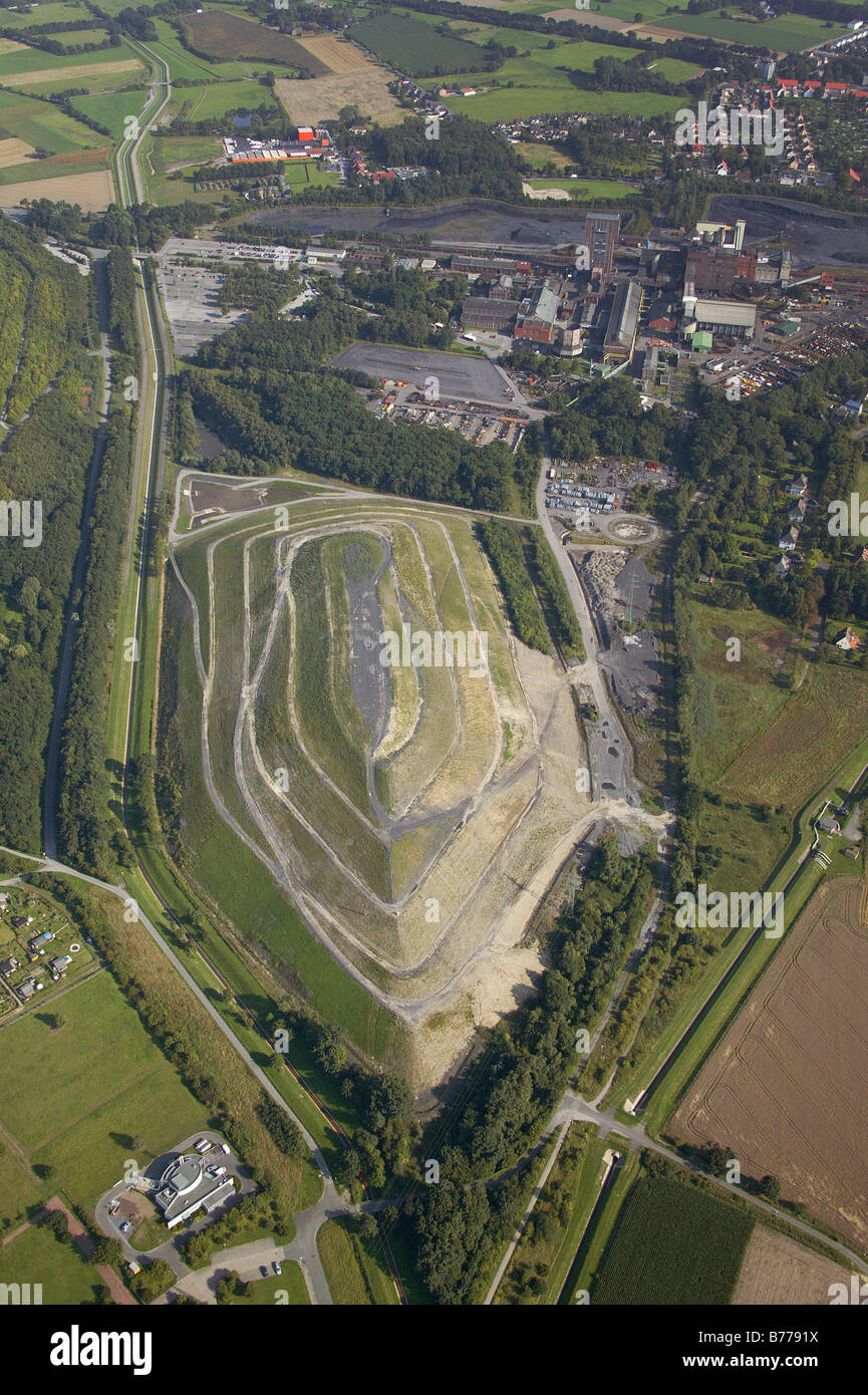 Luftbild, Humberthalde Halde, Halde, Herringen, Hamm, Ruhr und Umgebung, Nordrhein-Westfalen, Deutschland, Europa Stockfoto