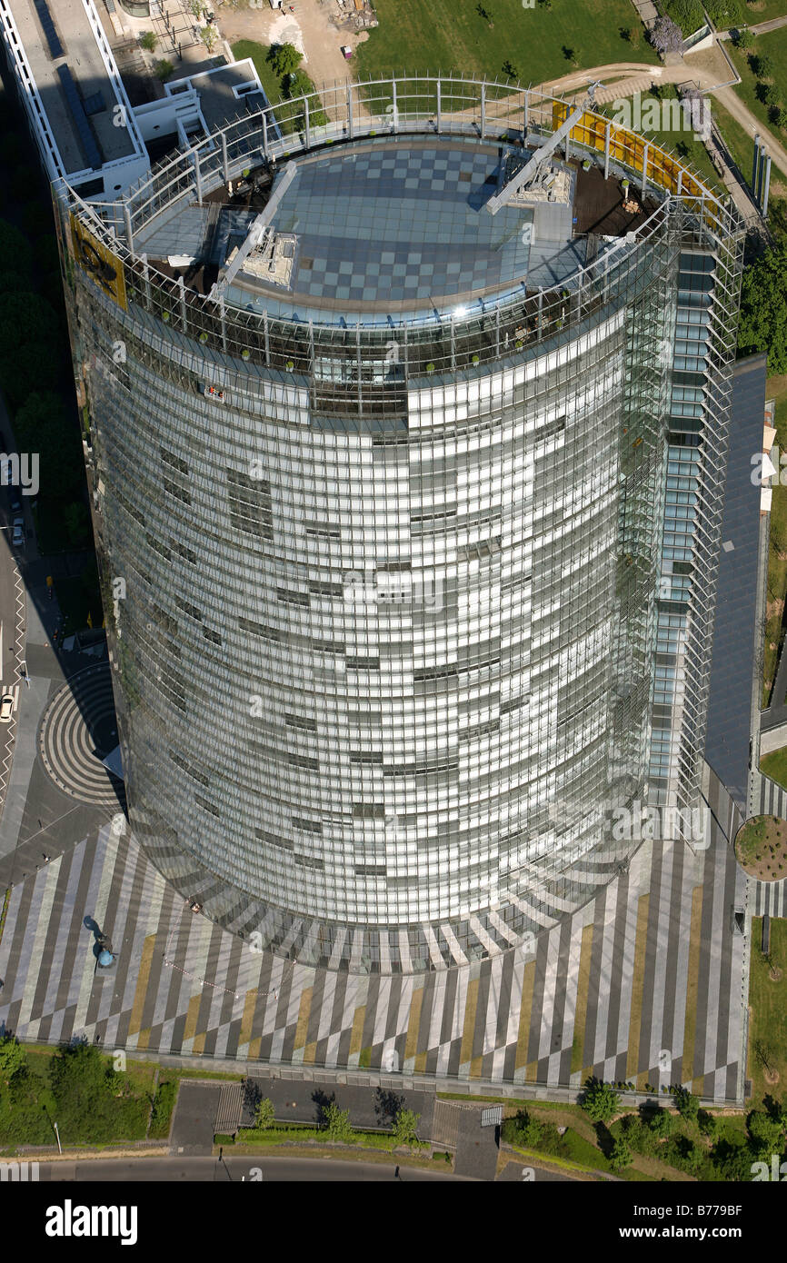 Luftaufnahme, Post-Tower, Post AG, Post Verwaltung, Bonn, Rheinland, Nordrhein-Westfalen, Deutschland, Europa Stockfoto