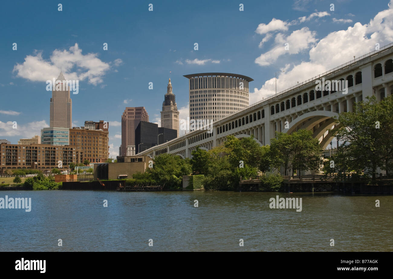 Ansicht von Cleveland, Ohio Stockfoto