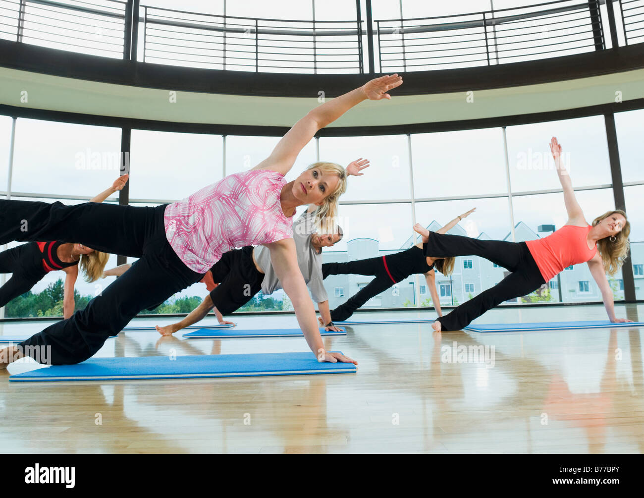 Yoga Klasse Stockfoto