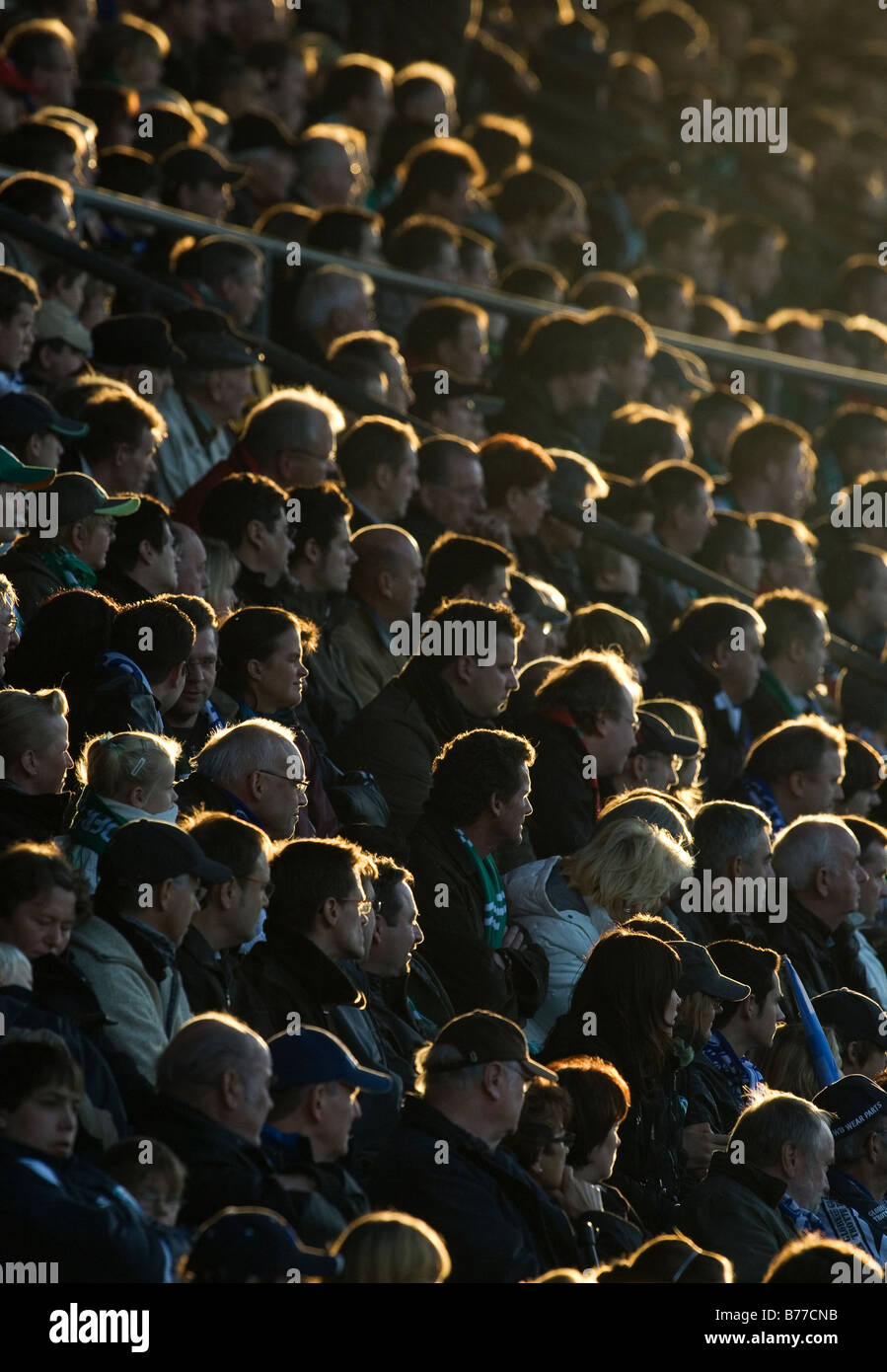 Stadion-Publikum in der deutschen Bundesliga-Stadion des VfL Bochum Stockfoto