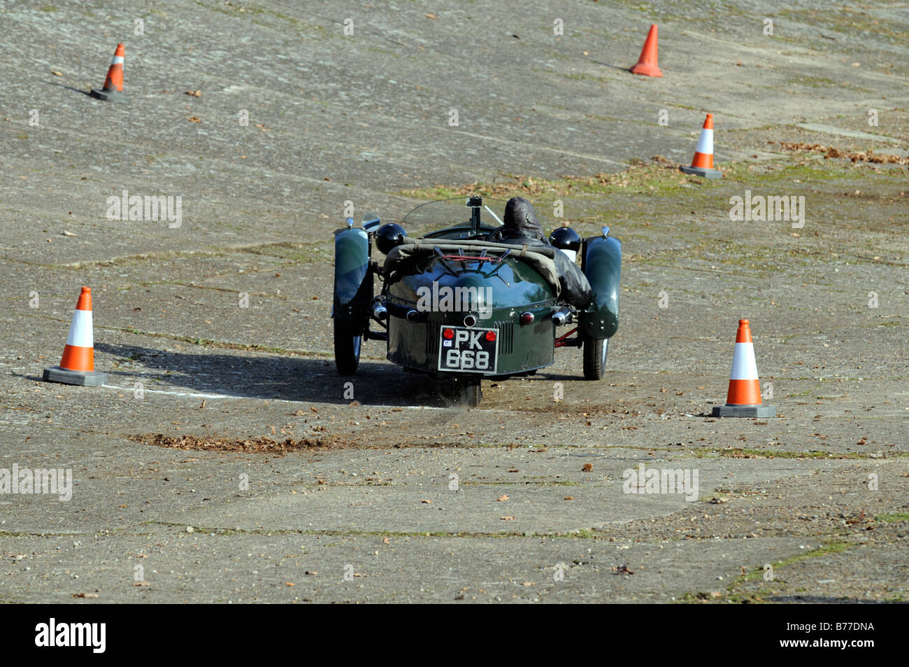 1932 Morgan Super Sport zu VSCC Neujahr fahren Tests Brooklands Januar 2009 Stockfoto