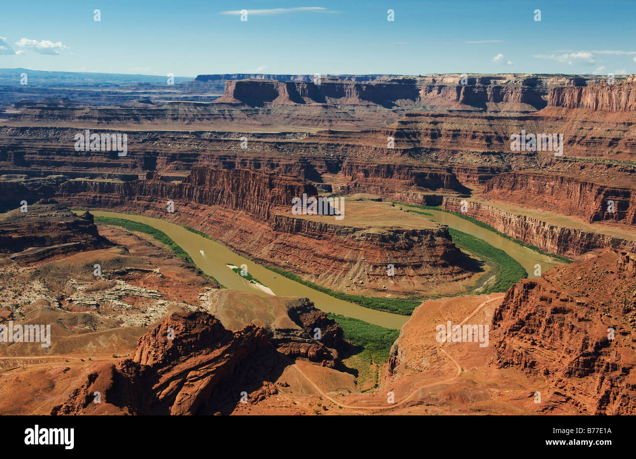 Colorado River Grand View Point in Utah Stockfoto