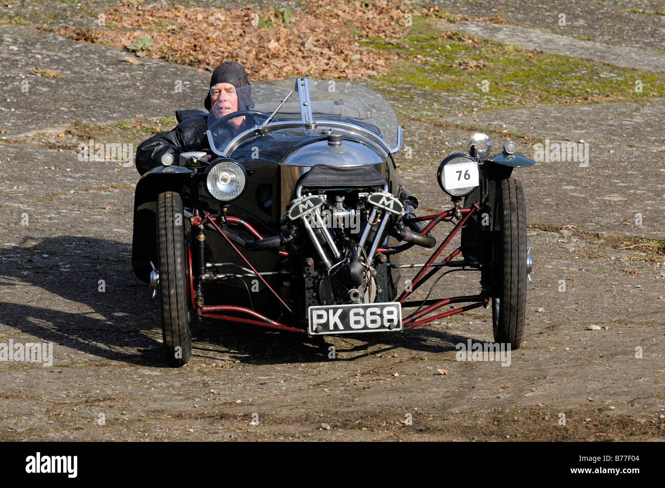 1932 Morgan Super Sport zu VSCC Neujahr fahren Tests Brooklands Januar 2009 Stockfoto