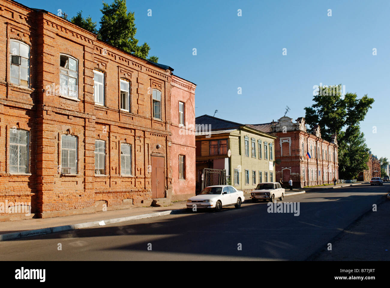 Altstadt von Bijsk, Sibirien, Russland, Asien Stockfoto