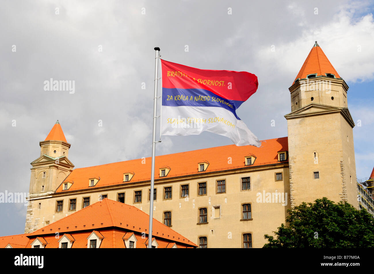 Die Burg von Bratislava oder Pressburger Burg Bratislavský Hrad, Bratislava, ehemalige Pressburg, Slowakei, Europa Stockfoto