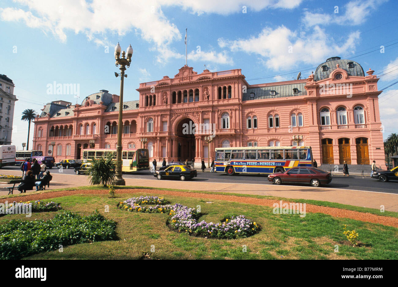 Casa Rosada, Sitz der Regierung auf die Plaza de Mayo, Buenos Aires, Argentinien, Südamerika Stockfoto
