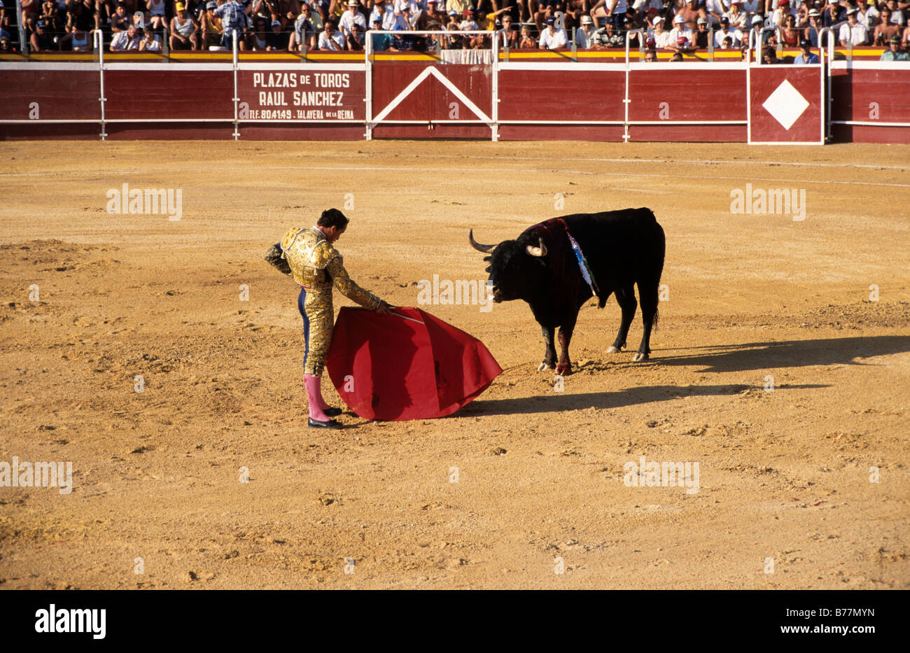 Stierkampf in der Plaza de Toros in Calpe, Costa Blanca, Spanien, Europa Stockfoto