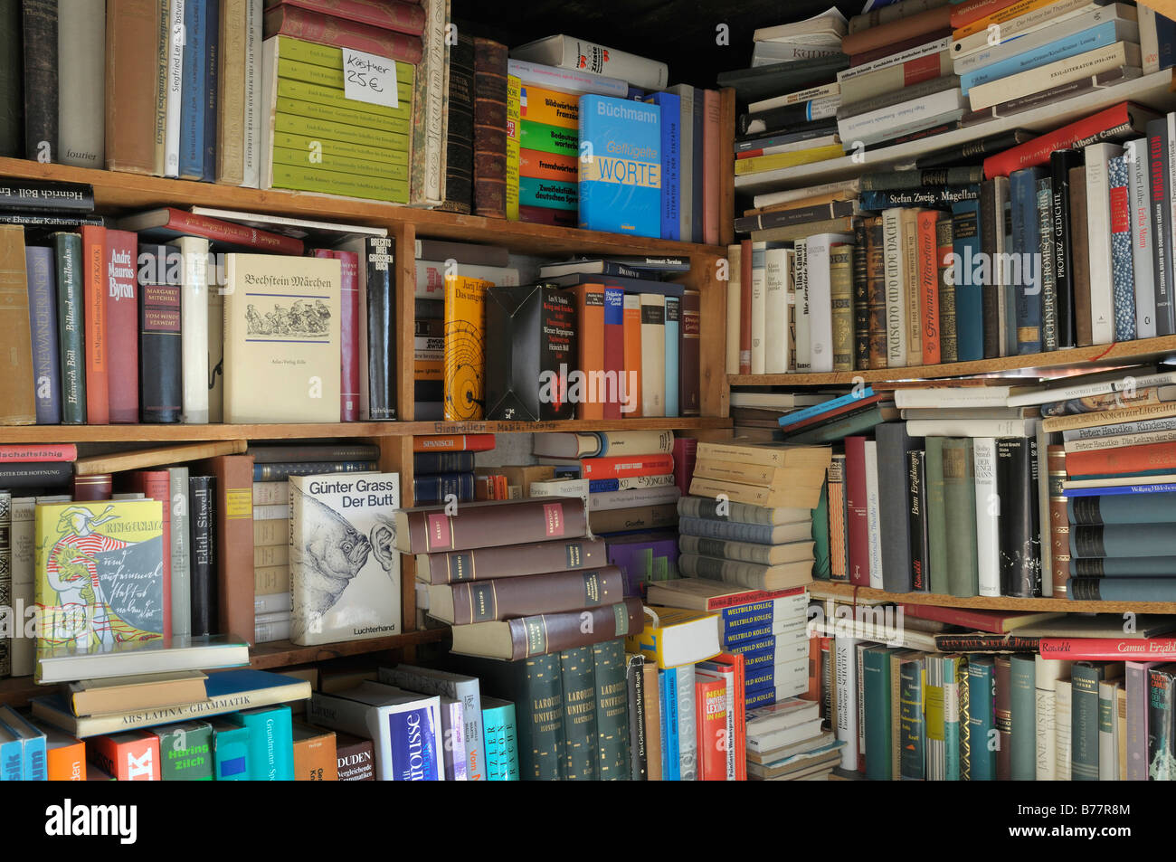 Antiquariat, Romane, Buch-Shop-Ecke Stockfoto