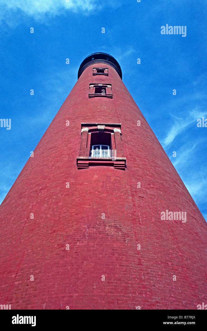 Ponce de Leon Inlet Light Station in der Nähe von Daytona Beach, Florida anzeigen Stockfoto