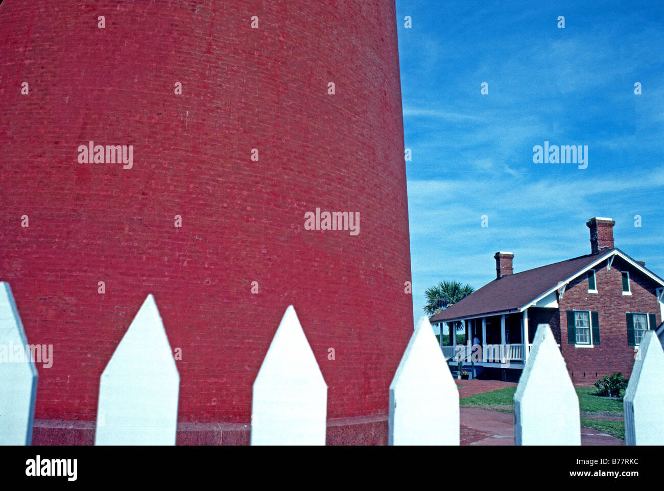 Leichte Station bei Ponce de Leon Inlet in der Nähe von Daytona Beach, Florida Stockfoto