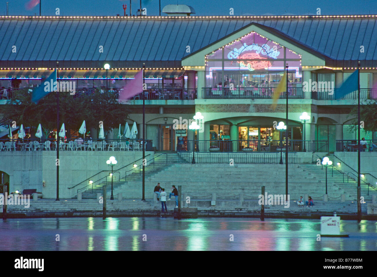 Harbor Island Einkaufszentrum Nacht Tampa Florida Stockfoto