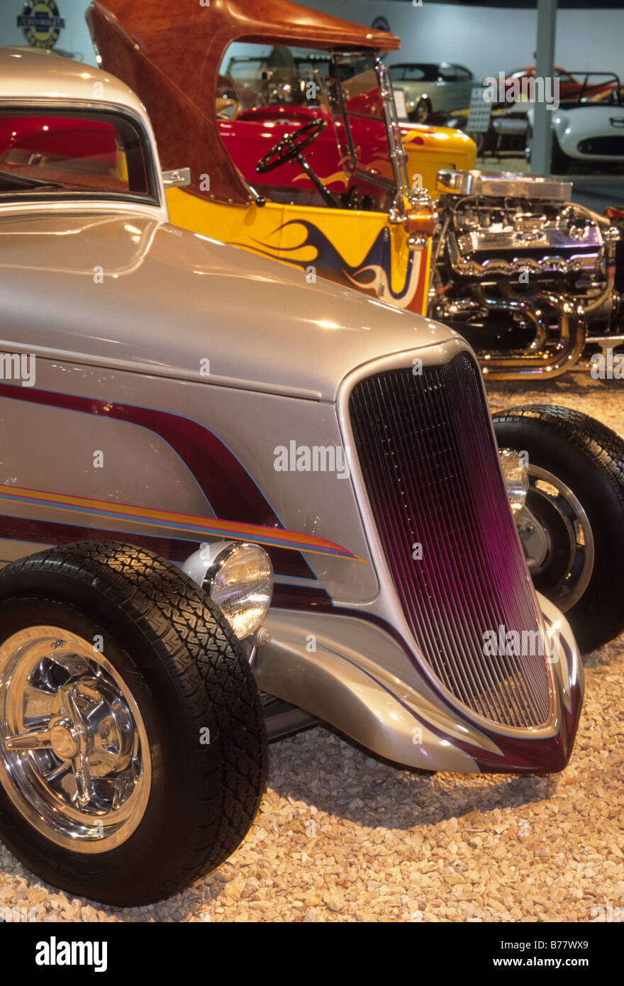 Hot-Rod Autos anzeigen National Automobile Museum Reno Nevada Stockfoto