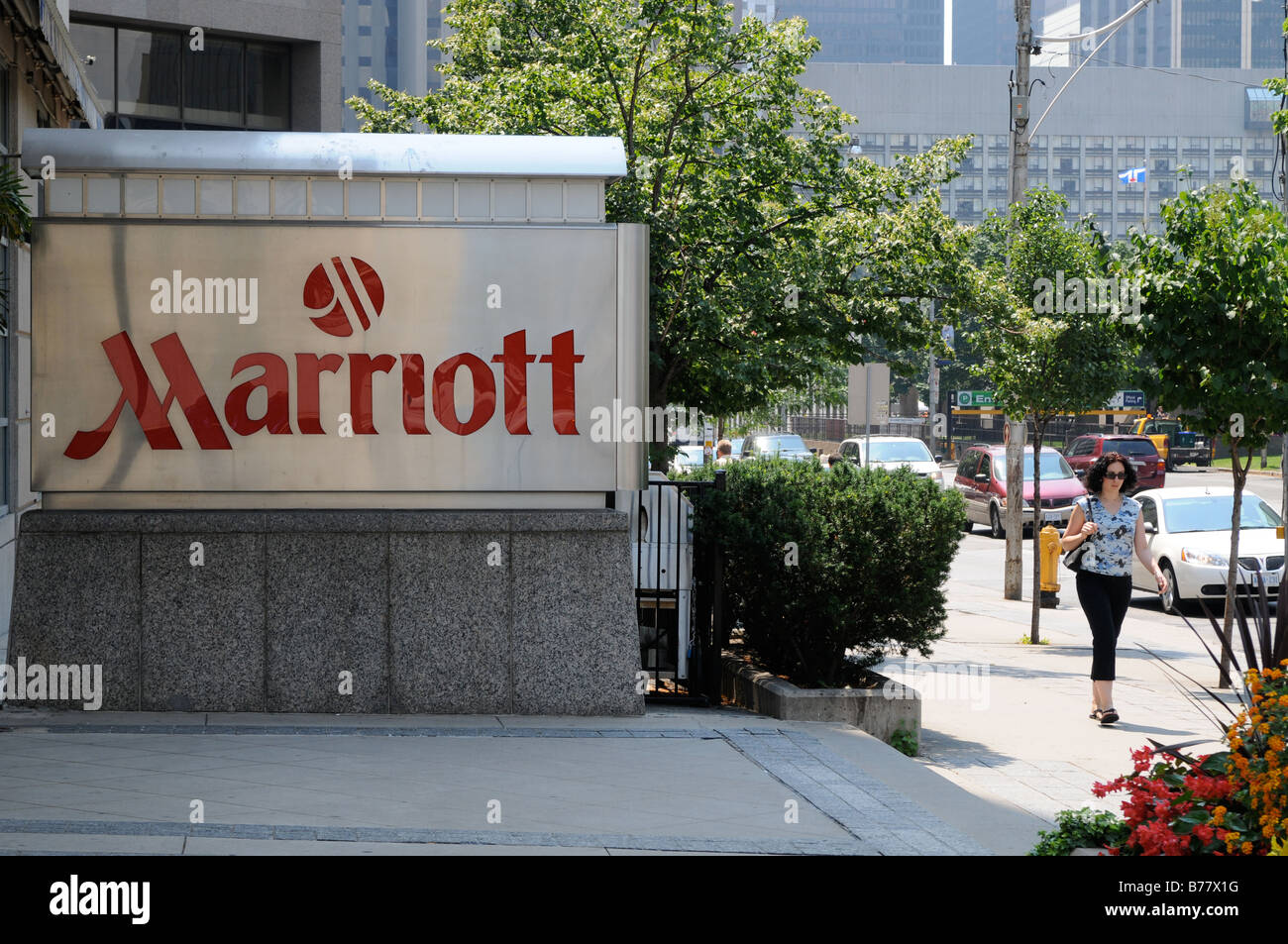 Das Toronto Marriott Downtown Eaton Centre Hotel Stockfoto