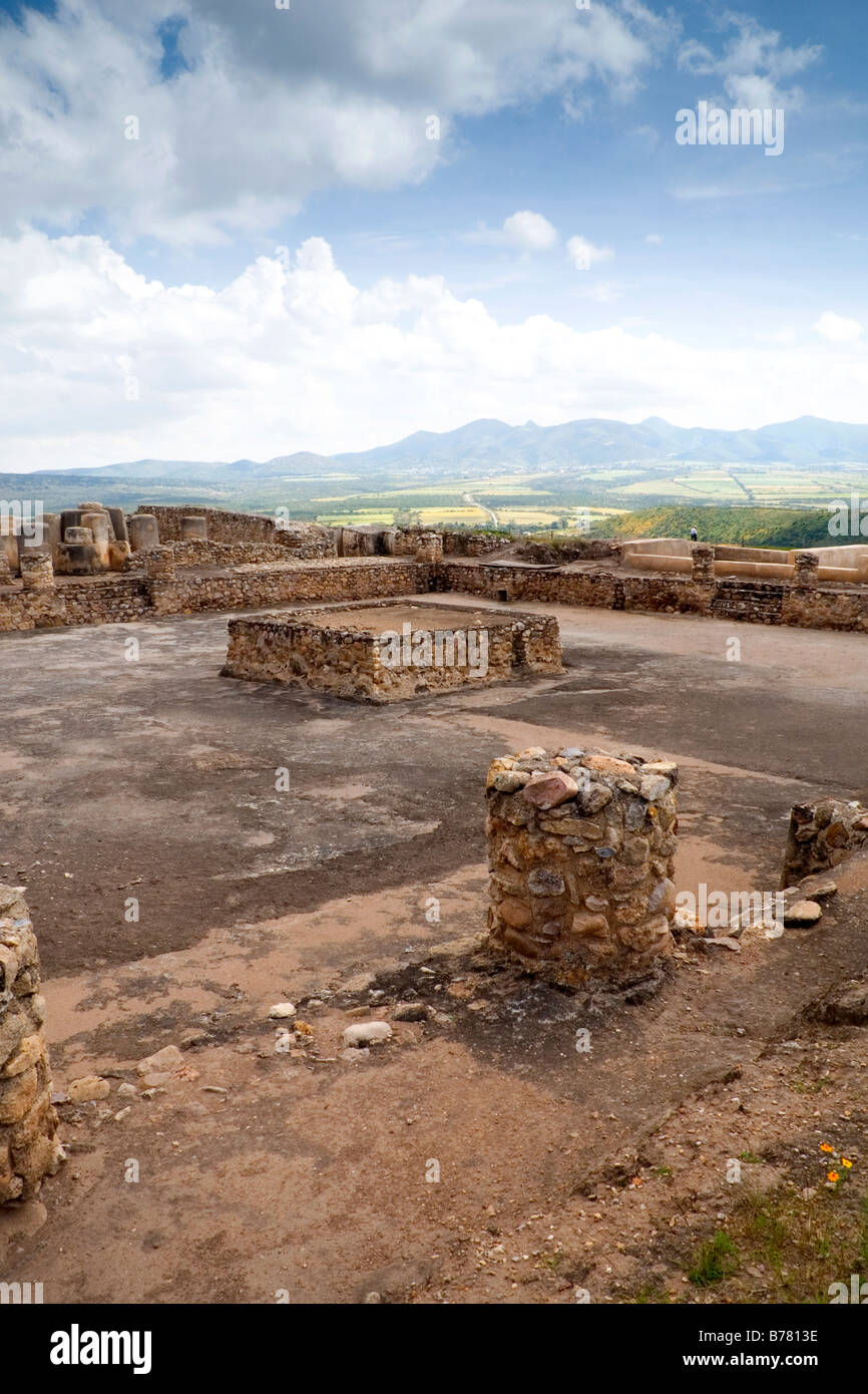 Chalchihuites Ruine oder Alta Vista Ruine, absichtlich platziert auf dem Wendekreis des Krebses von Teotihuacan-Kultur Stockfoto