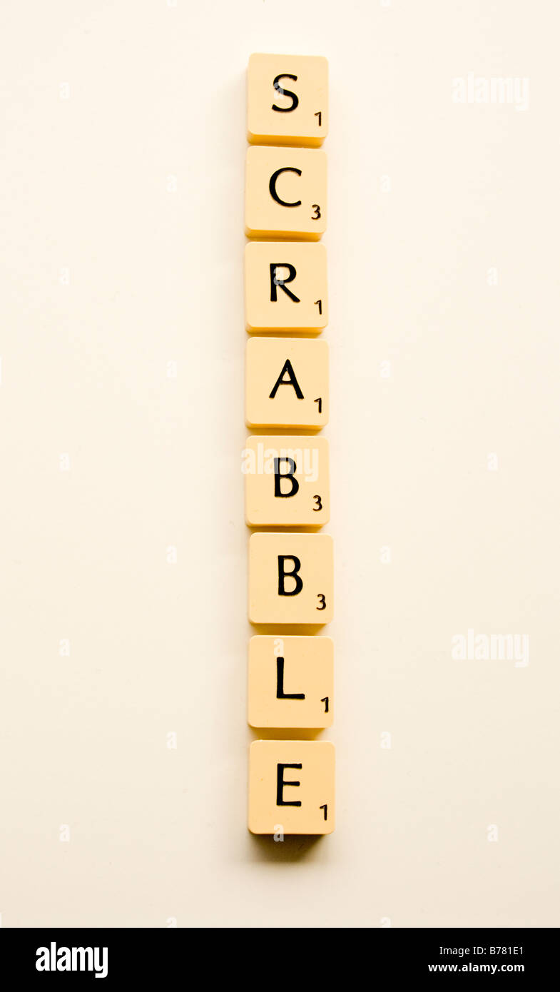 Scrabble-Fliesen Stockfoto