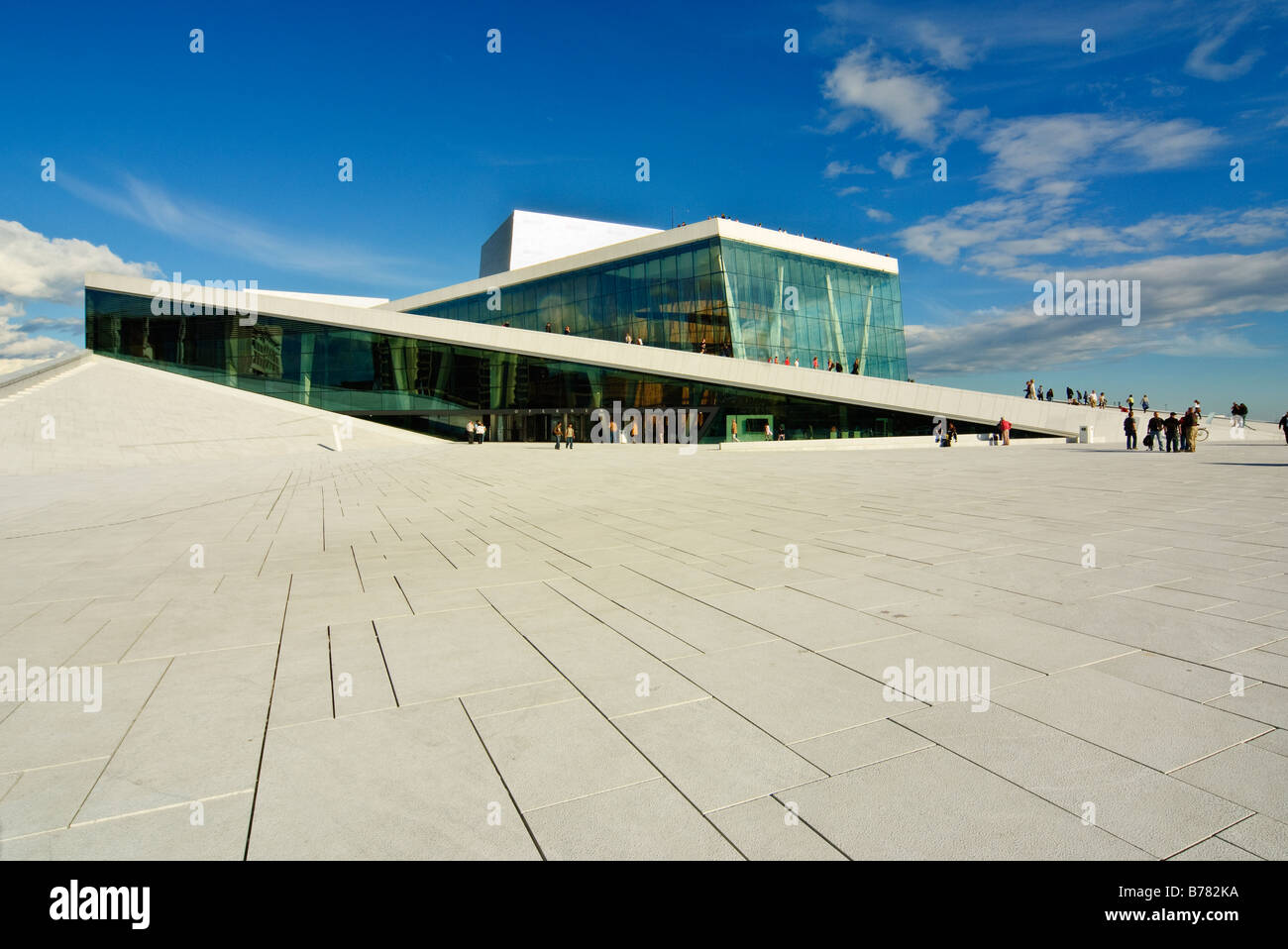 Operaen, das neue Opernhaus (Eröffnung April 2008), Oslo, Norwegen Stockfoto