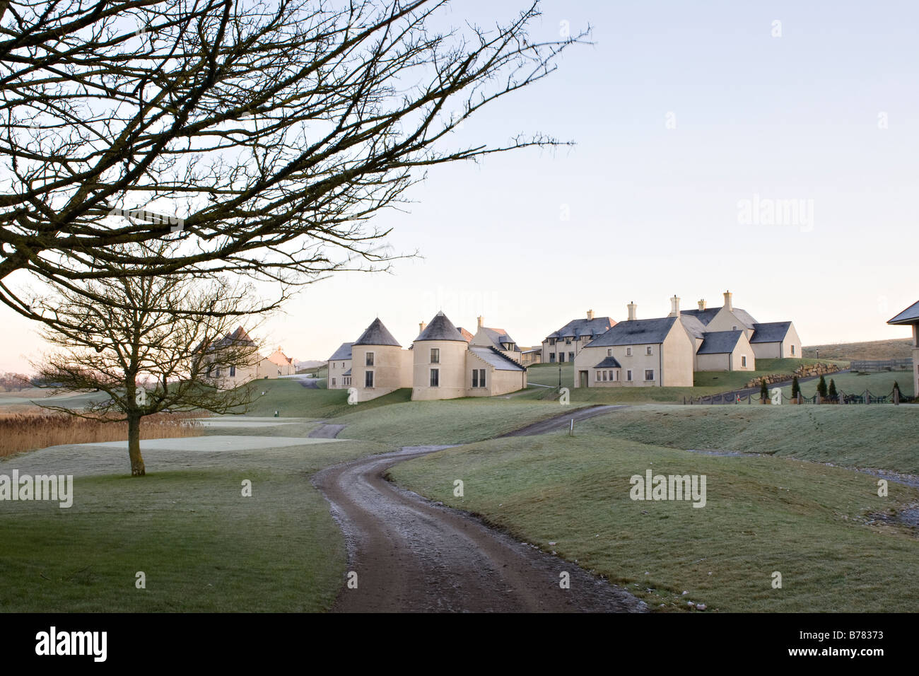 Morgendämmerung am Lough Erne Golfresort Stockfoto