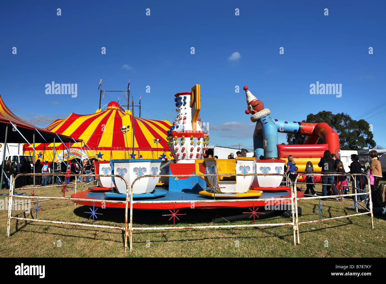 Der Zirkus sideshow Stockfoto