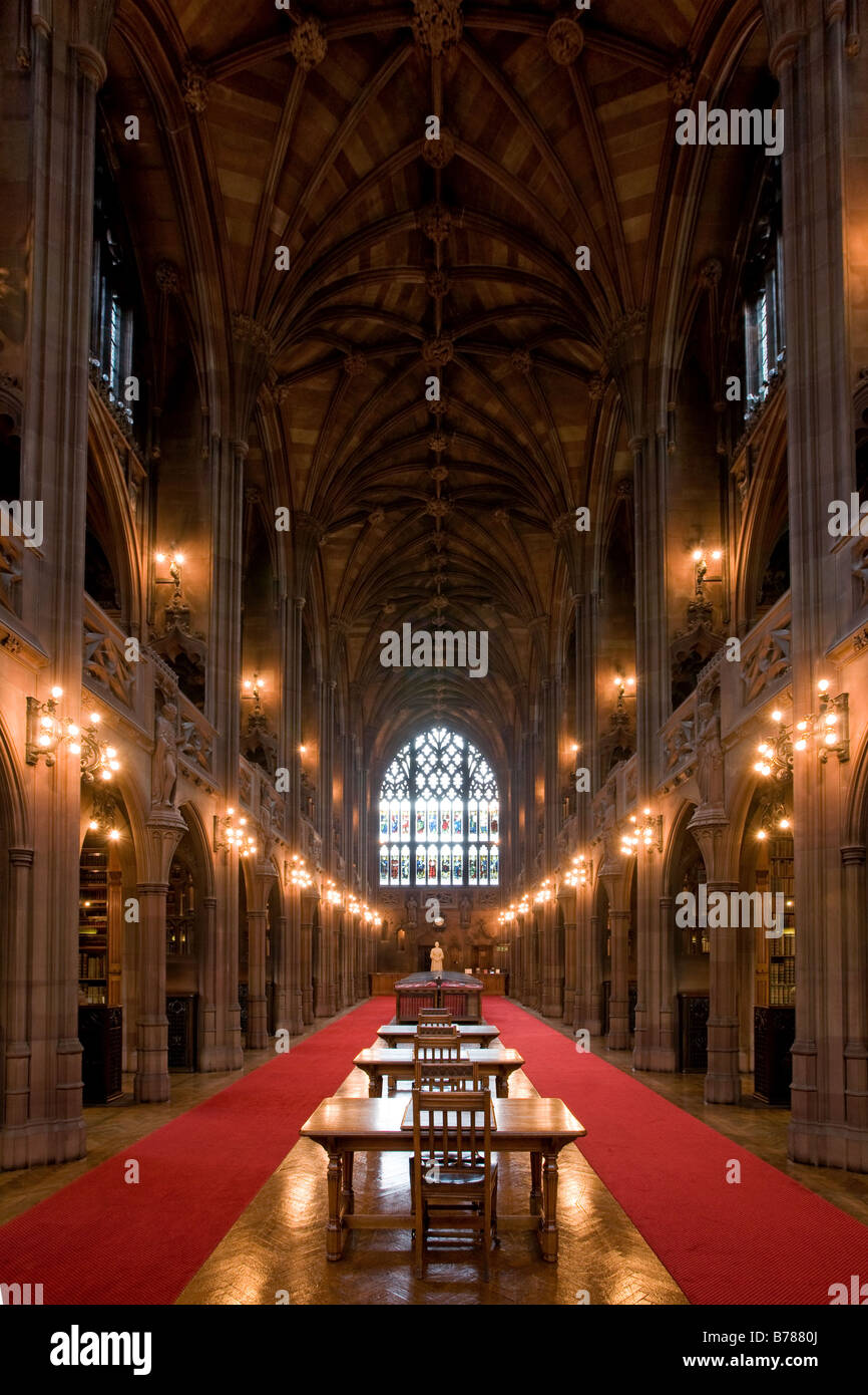 John Rylands Library, Deansgate, Manchester, England Stockfoto