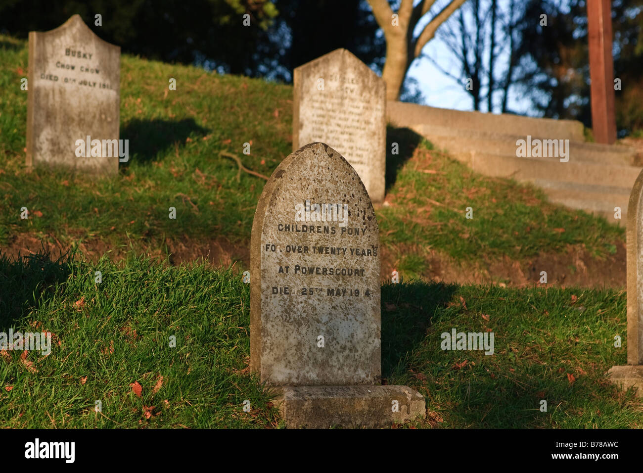 Die Familie Haustier Tier Friedhof im Powerscourt House Stockfoto