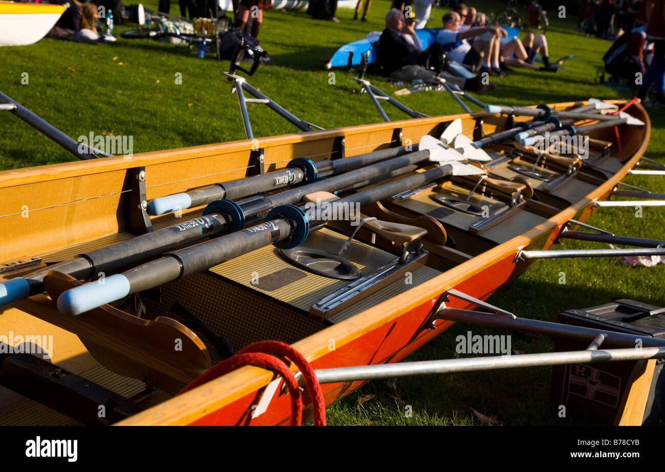 Ruder Boot auf einem Ruder-Event in Berlin, Deutschland, Europa Stockfoto