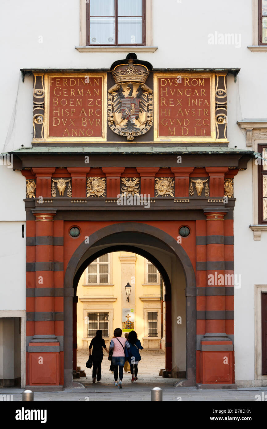 Schweizertor, Alte Hofburg, Wien, Österreich, Europa Stockfoto