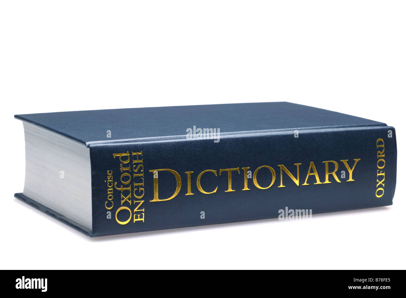 Prägnante Oxford English Dictionary auf einer rein weißen Hintergrund isoliert Stockfoto