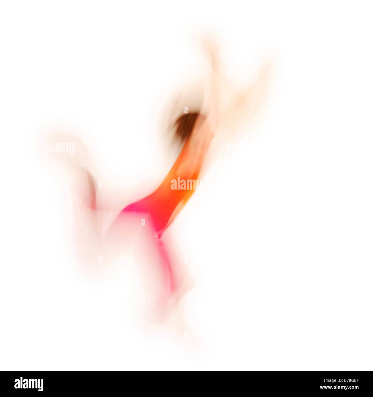 Tänzerin und Bewegung Pädagoge, Bewegungstherapeutin, während ein Tanz und Bewegungsimprovisation Stockfoto