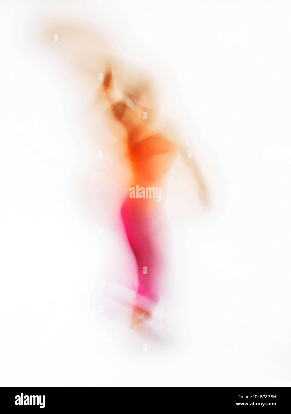 Tänzerin und Bewegung Pädagoge, Bewegungstherapeutin, während ein Tanz und Bewegungsimprovisation Stockfoto