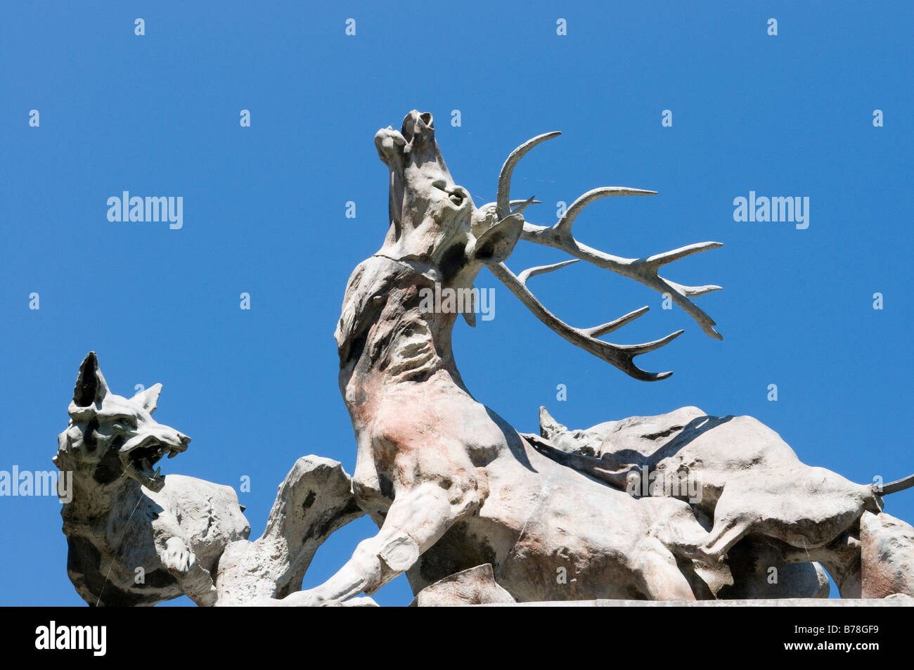 Deutschland, Baden Württemberg, Stuttgart, Skulptur, Nahaufnahme Stockfoto