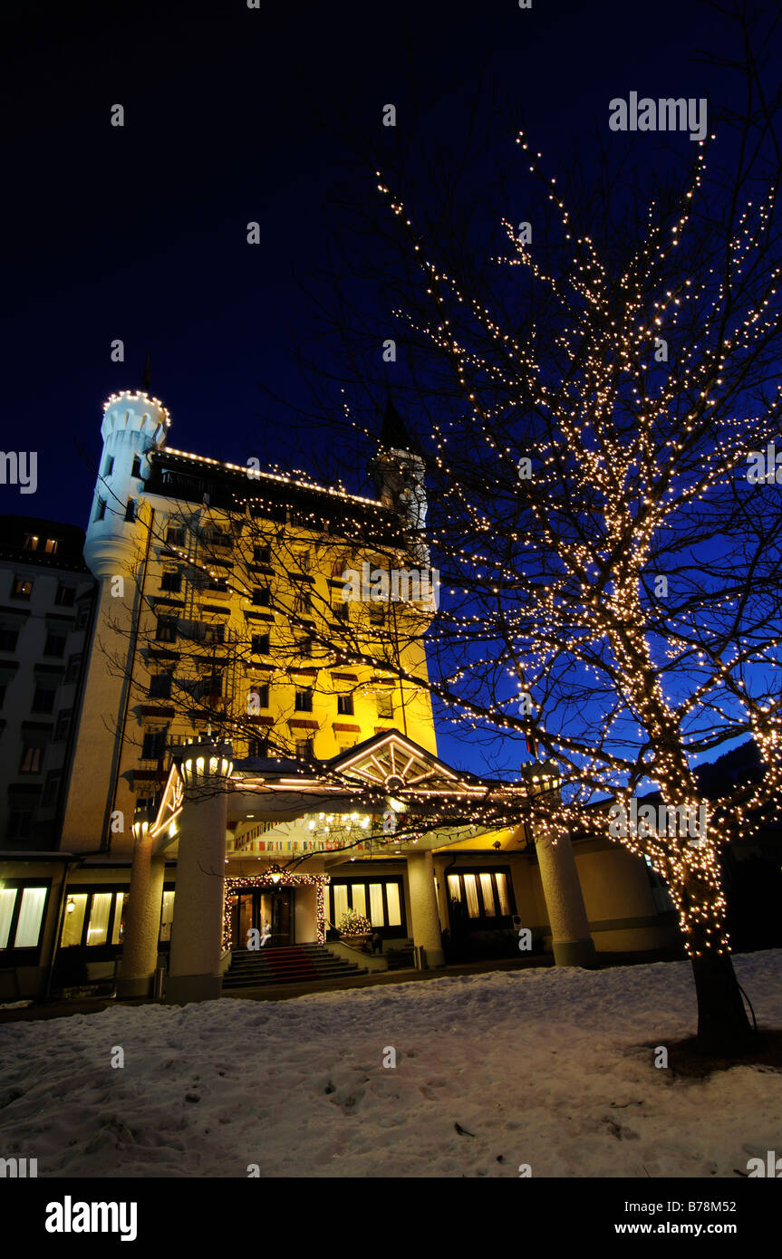 Palace Hotel, Gstaad, West-Alpen, Berner Oberland, Schweiz, Europa Stockfoto