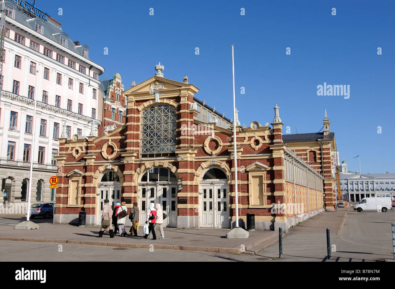 Kauppahalli Markt am Hafen von Helsinki, Finnland, Europa Stockfoto