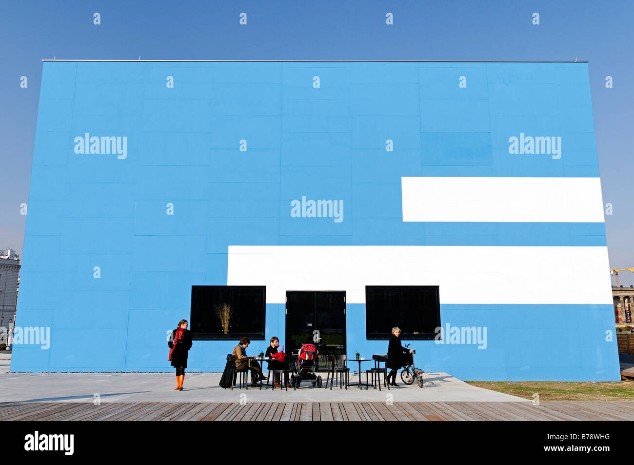 Temporäre Kunsthalle auf dem Schlossplatz vom Architekten Adolf Krishanitz in Berlin-Mitte, Deutschland, Europa Stockfoto