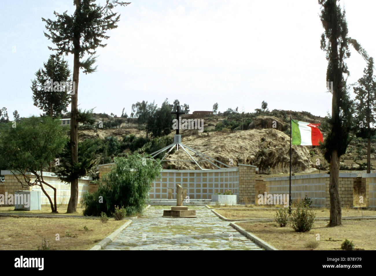 Italienisch-Soldatenfriedhof Stockfoto