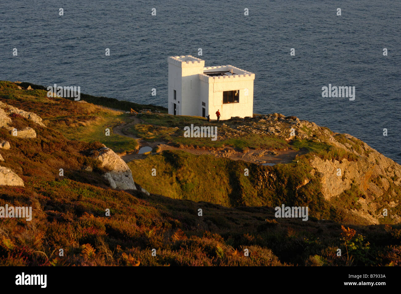 RSPB Besucher Zentrum Ellins Turm, South Stack Klippen, Holyhead, Anglesey, North Wales, UK, Europa Stockfoto