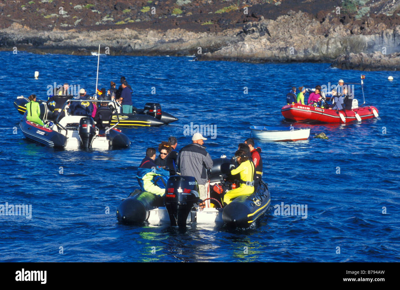 Skin Diver, La Restinga, Insel El Hierro, Kanarische Inseln, Spanien, Europa Stockfoto