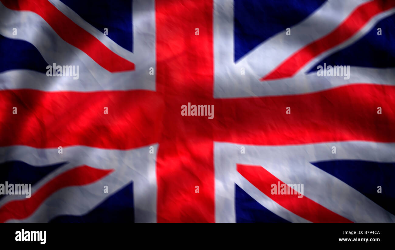 Union Jack-Flagge. Stockfoto
