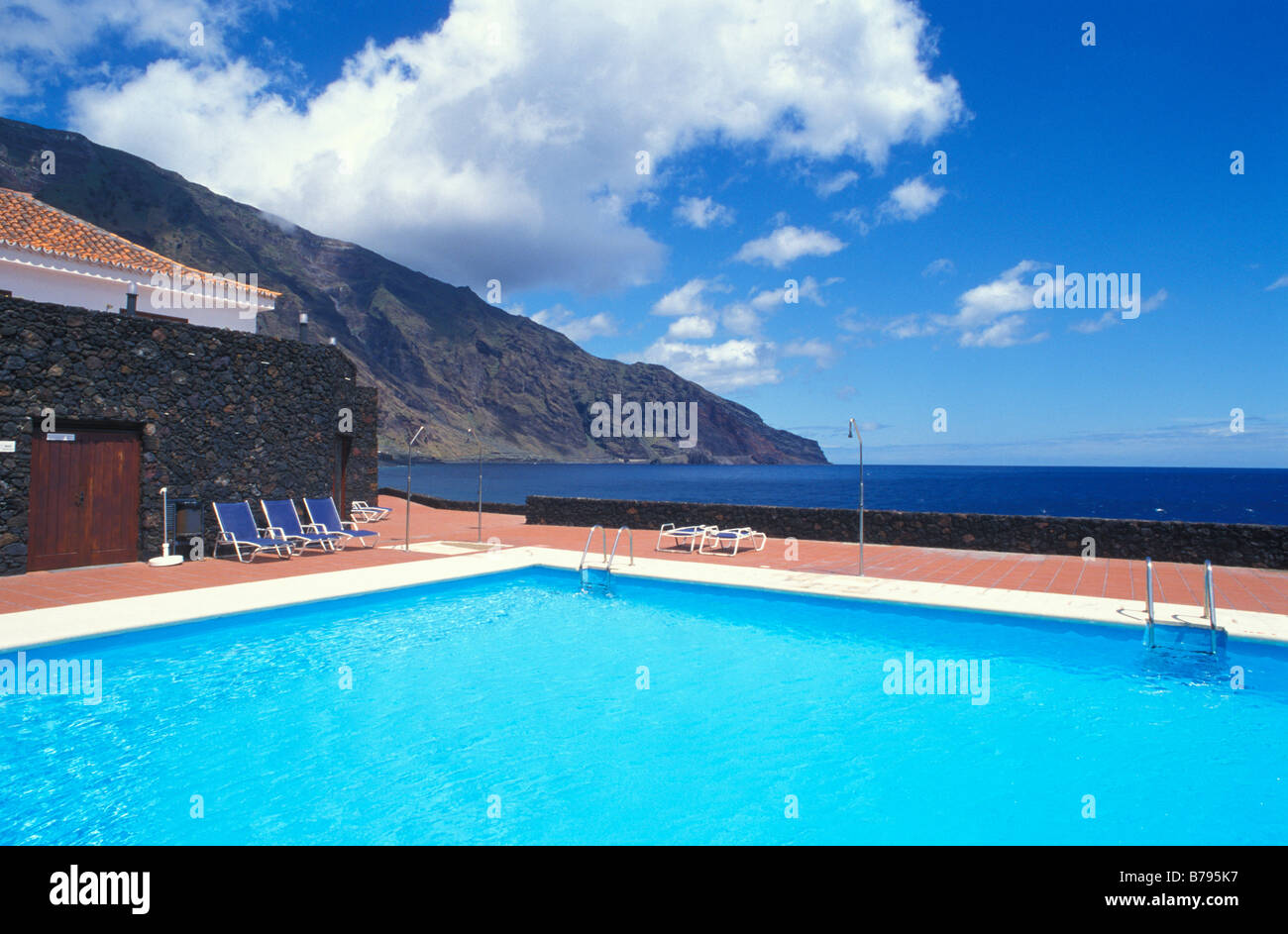 Schwimmbad, Hotel Parador Nacional El Hierro, Las Playas, El Hierro Insel,  Kanaren, Spanien, Europa Stockfotografie - Alamy