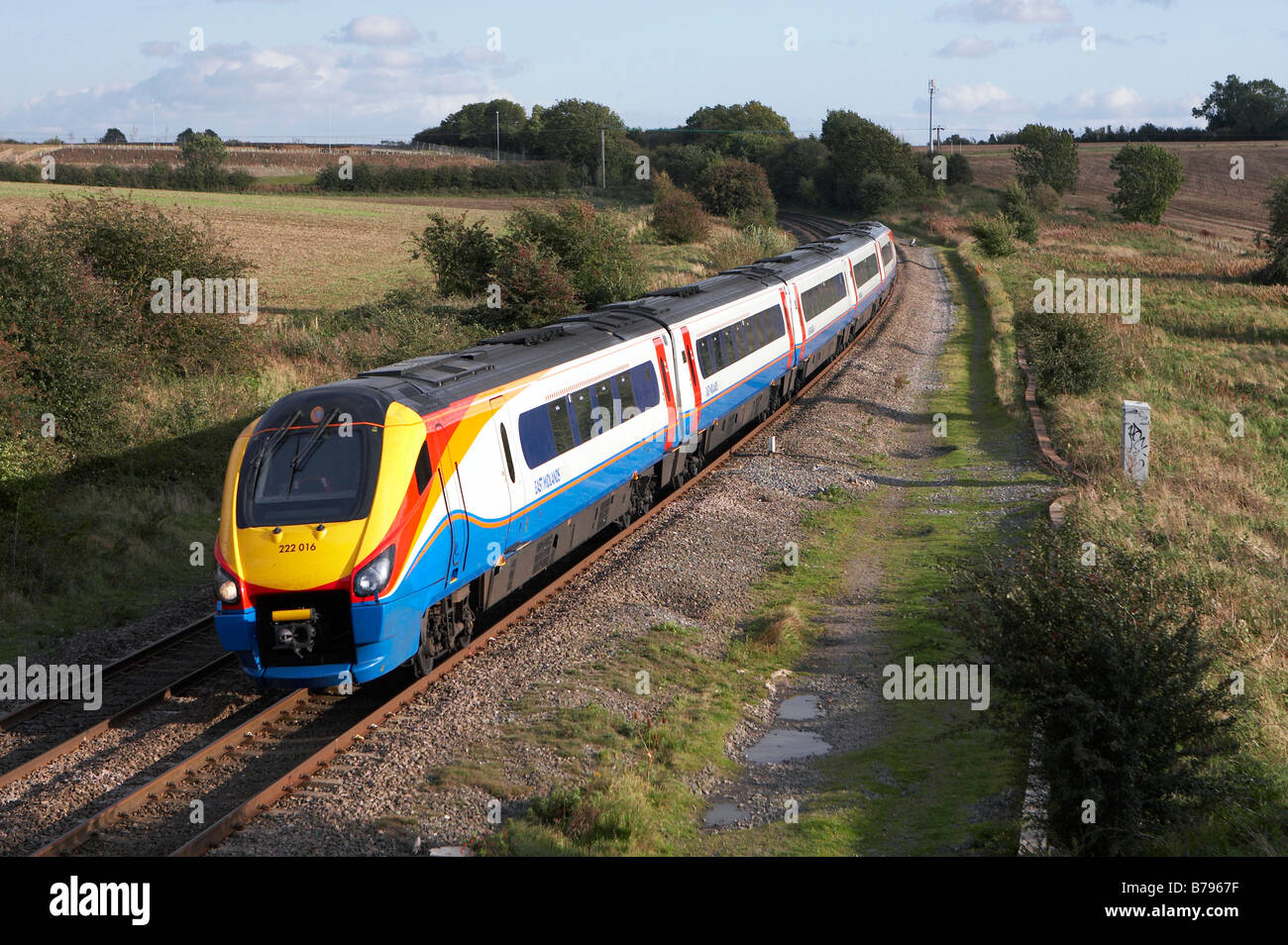 222 016 15 55 St Pancras Nottingham an Kibworth Harcourt Leicestershire 01 10 08 Stockfoto