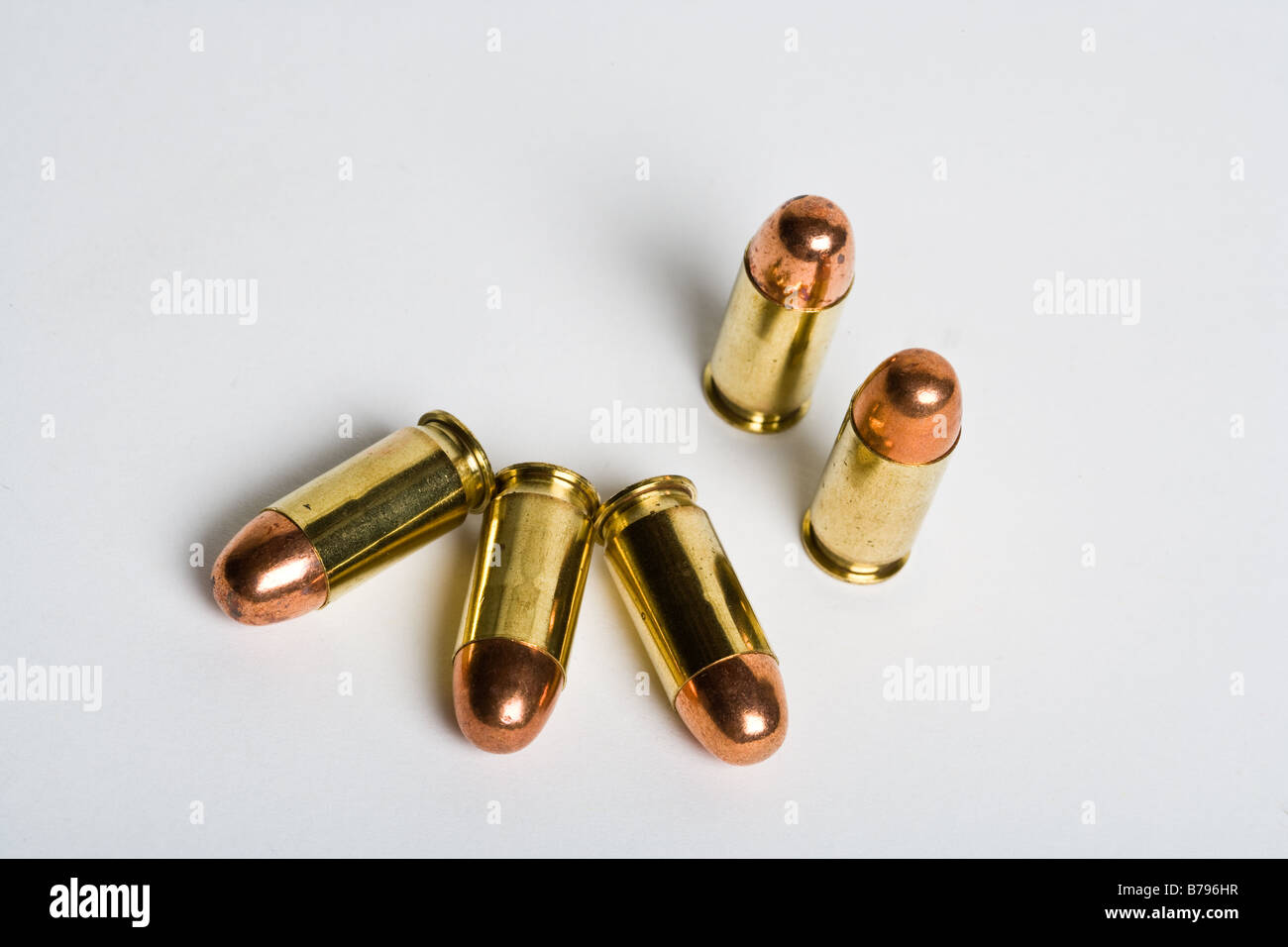 .45 ACP Munition Stockfoto