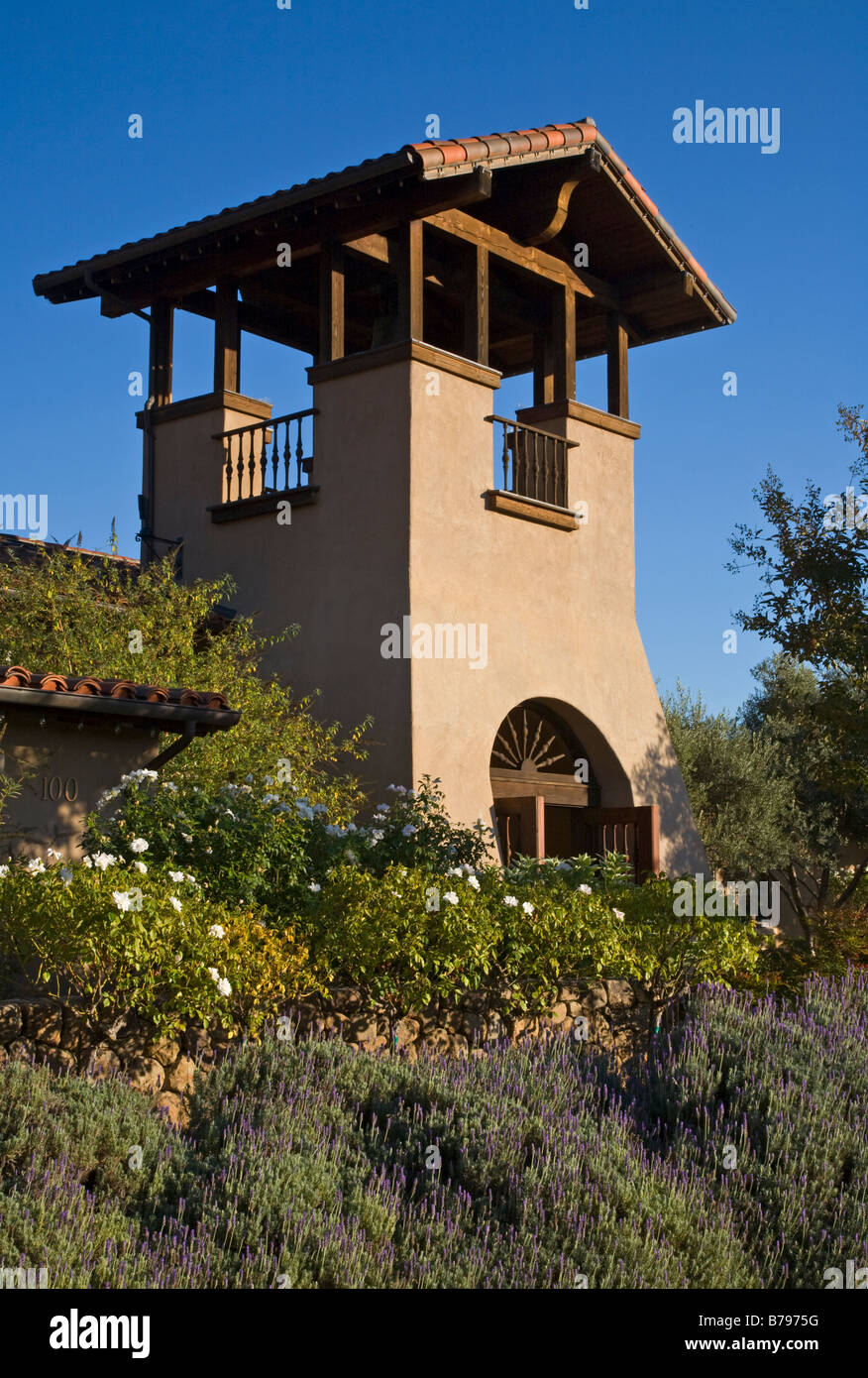 SAINT FRANCIS Weinkeller und Weinberge SONOMA VALLEY in Kalifornien Stockfoto