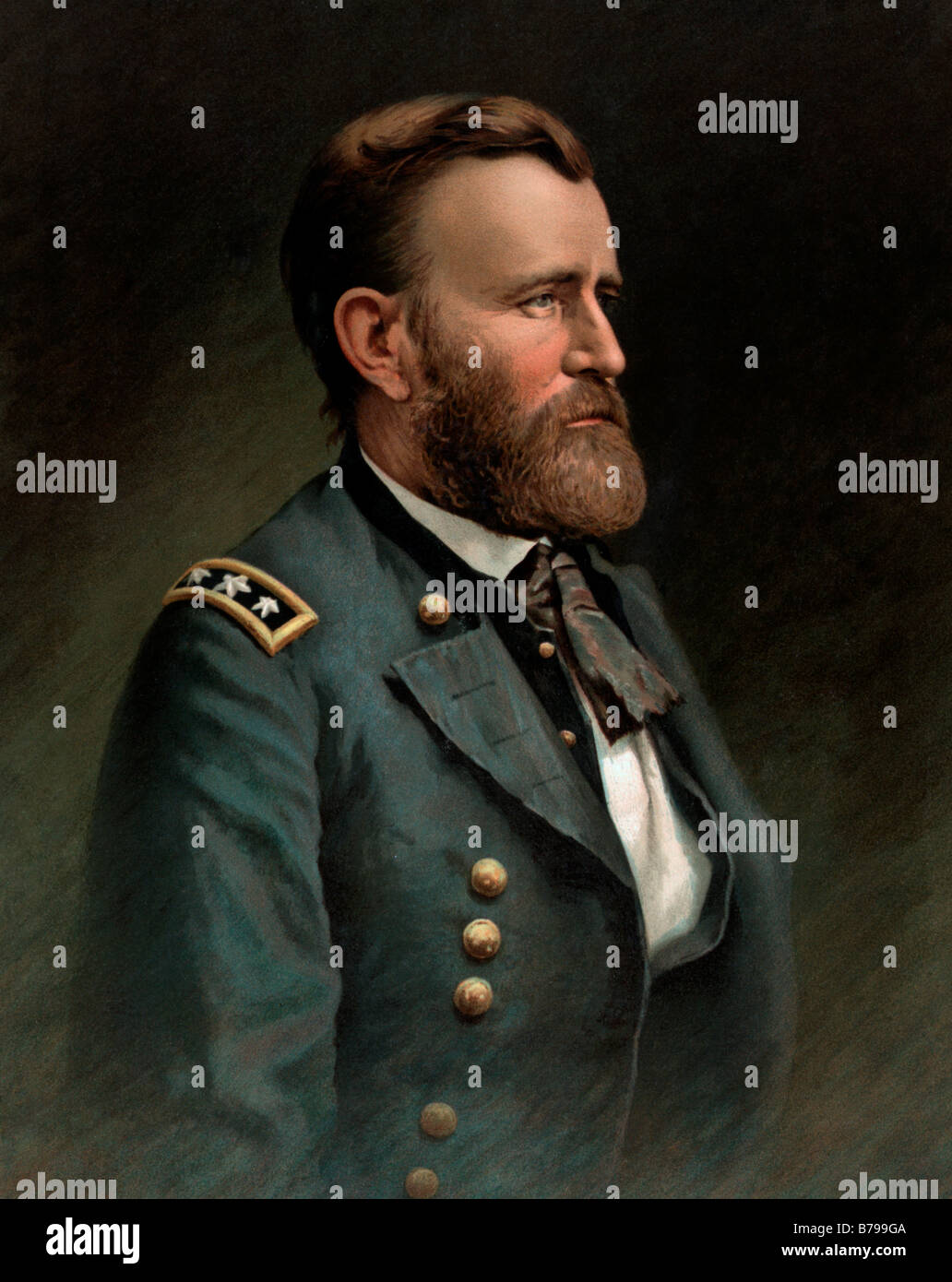 Porträt des Ulysses S Grant, General und Präsident Stockfoto
