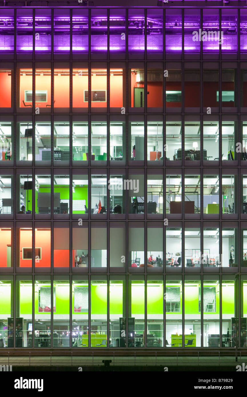 BBC Schottland Hauptquartier am Pacific Quay Glasgow Schottland, Vereinigtes Königreich Stockfoto