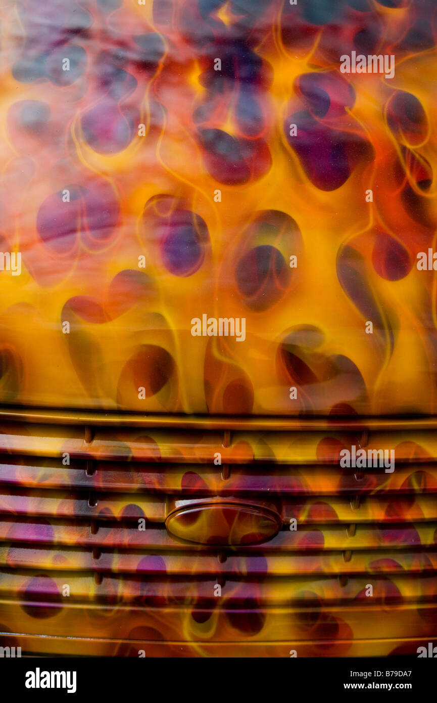 Nahaufnahme von custom-Lackierung auf einem Ford Mustang Hotrod. Stockfoto