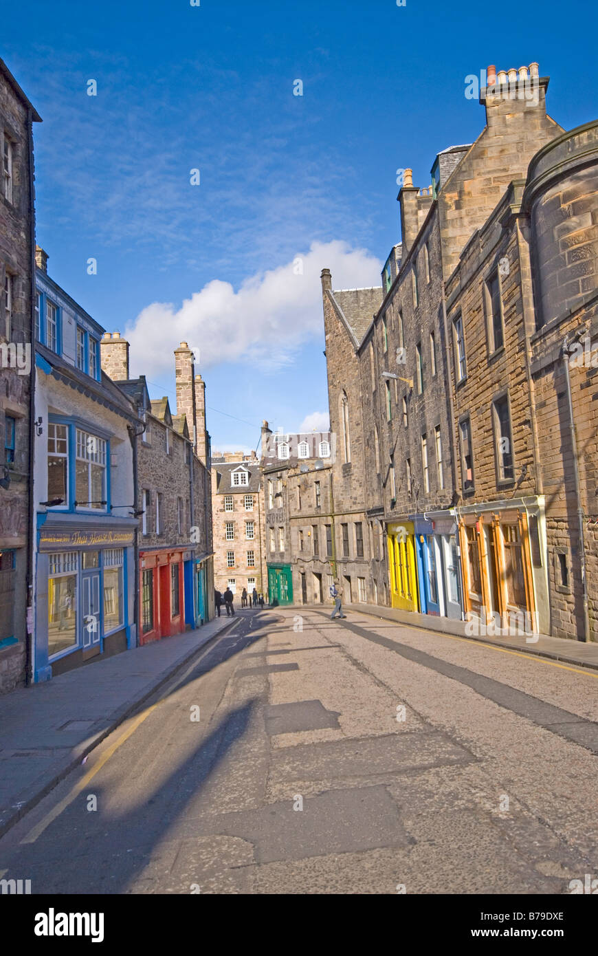 Candlemaker Row Edinburgh Stockfoto