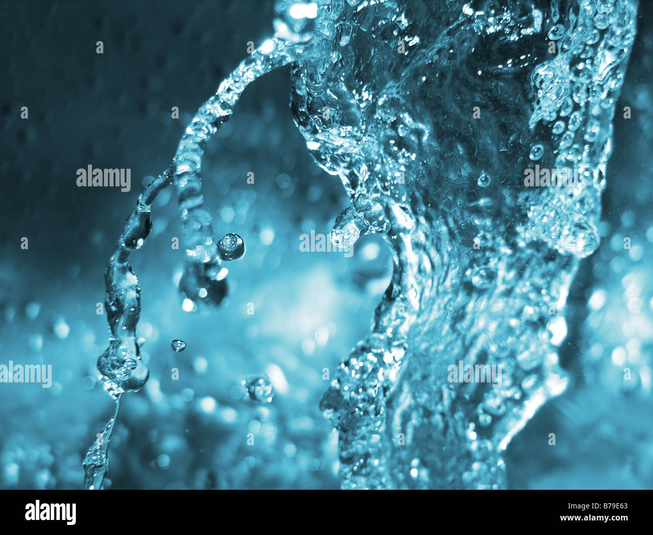 Spritzwasser Stockfoto