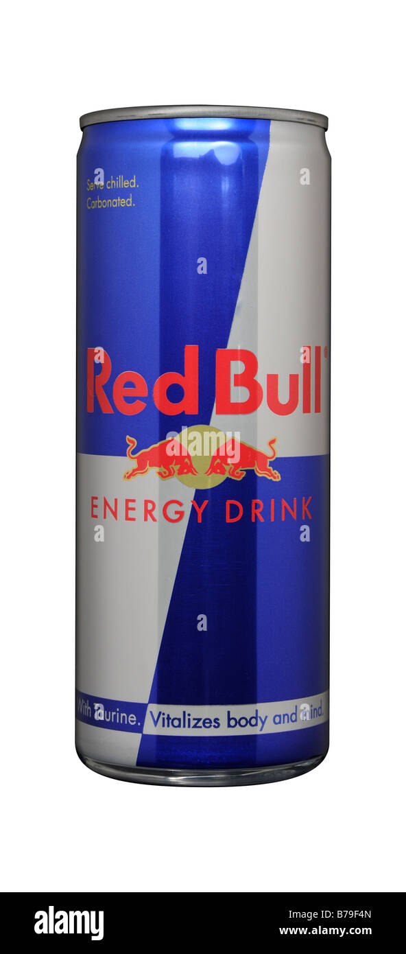 Red Bull-Dose Stockfoto
