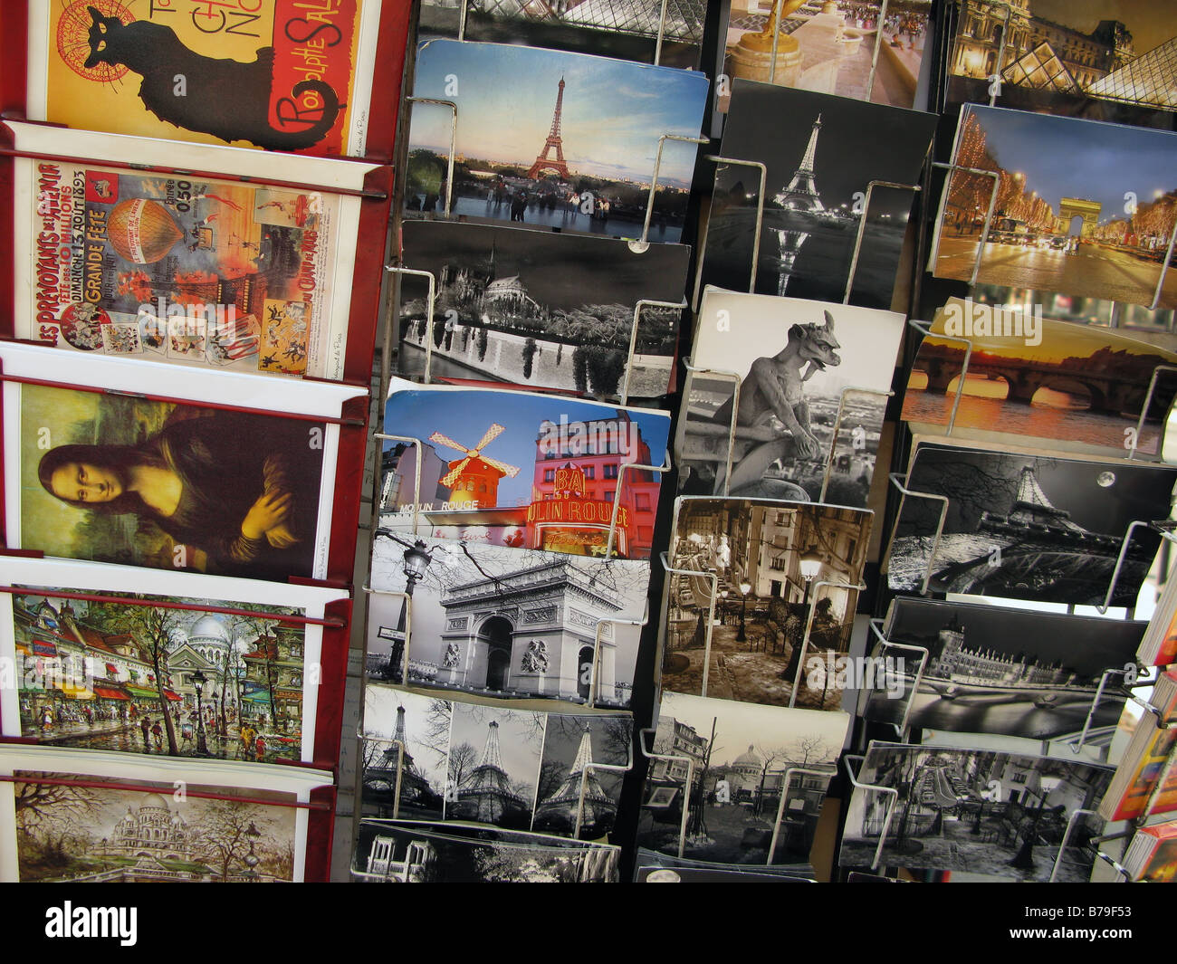 Postkarten, Paris, Frankreich Stockfoto